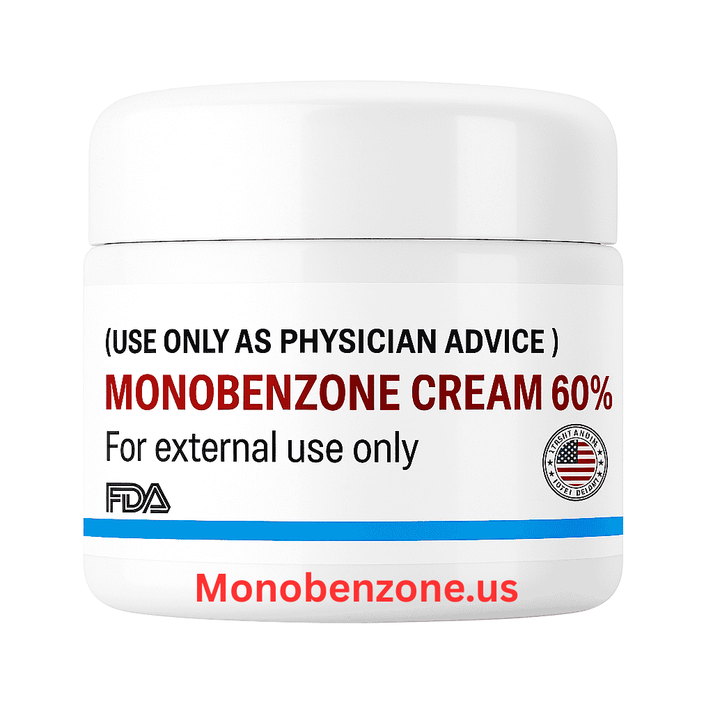 Monobenzone 60% High Potency Cream for Advanced Vitiligo Depigmentation